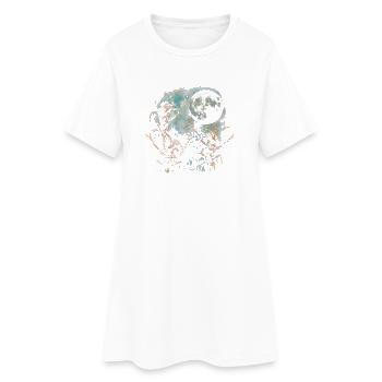 Aventure Anten de Nuit au clair de lune - Robe T-shirt Femme - blanc - Devant