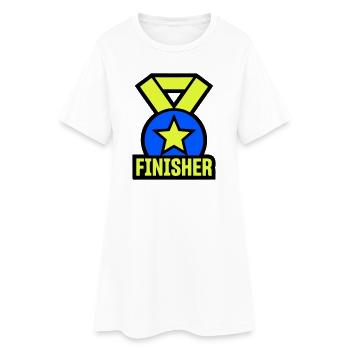 Étoile de la médaille de Finisher Fier - Robe T-shirt Femme - blanc - Devant