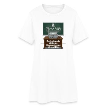 Germany's digital classroom is ready to go - Women’s T-Shirt Dress - white - Front