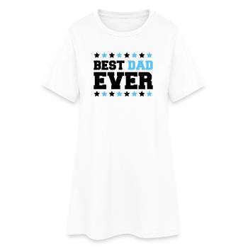 Emblème des étoiles du père audacieux - Robe T-shirt Femme - blanc - Devant