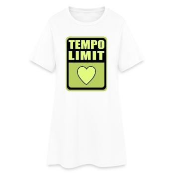 Limitation de vitesse - Robe T-shirt Femme - blanc - Devant