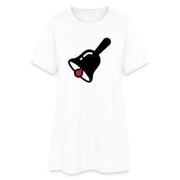 School Bell Ring Break Retro - Women’s T-Shirt Dress - white - Front