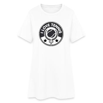 I Love Tennis  - Robe T-shirt Femme - blanc - Devant
