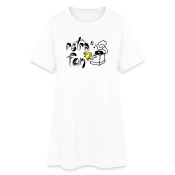 Retro Fan - Robe T-shirt Femme - blanc - Devant