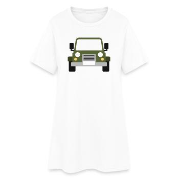 Véhicule tout-terrain - Robe T-shirt Femme - blanc - Devant