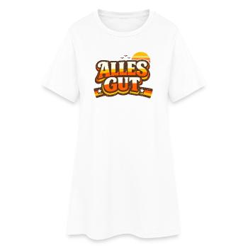 Alles Gut Spruch - Frauen T-Shirt-Kleid - Weiß - Vorne
