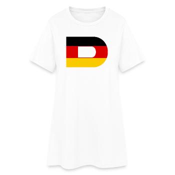D - Style du drapeau allemand - Robe T-shirt Femme - blanc - Devant