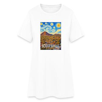 Scottsdale Arizona Sun Art Poster - Women’s T-Shirt Dress - white - Front