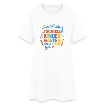Kita Erste Klasse Schüler Kindergarten - Frauen T-Shirt-Kleid - Weiß - Vorne