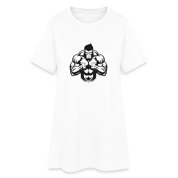 Musculation Gorilla - Robe T-shirt Femme - blanc - Devant