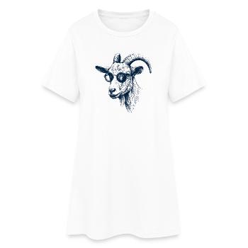Great Goat - Women’s T-Shirt Dress - white - Front