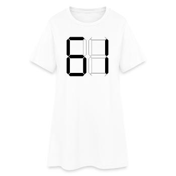NUMÉRO 61 Soixante-et-Un Cadeaux Numériques - Robe T-shirt Femme - blanc - Devant