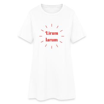 Lirumlarum Sun - Vocabulary, Forgotten Words - Women’s T-Shirt Dress - white - Front