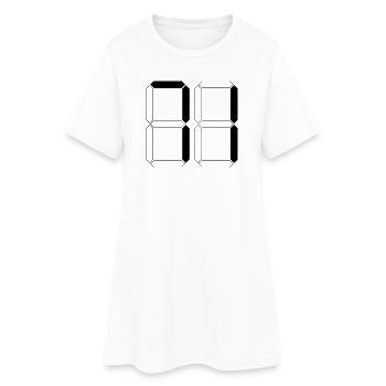 NUMÉRO 71 Soixante-et-onze Cadeaux Numérique - Robe T-shirt Femme - blanc - Devant