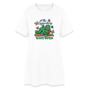 Le légendaire rat de bibliothèque - Robe T-shirt Femme - blanc - Devant