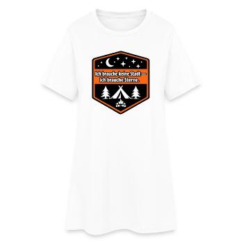 Camping-car, fourgonnette de panneaux, camping-car - Robe T-shirt Femme - blanc - Devant