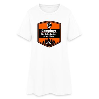 Camping-car pour camping-car heartbeat - Robe T-shirt Femme - blanc - Devant