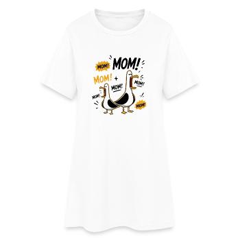 Mouettes drôles Maman Fête des Mères Maman Mouettes - Robe T-shirt Femme - blanc - Devant