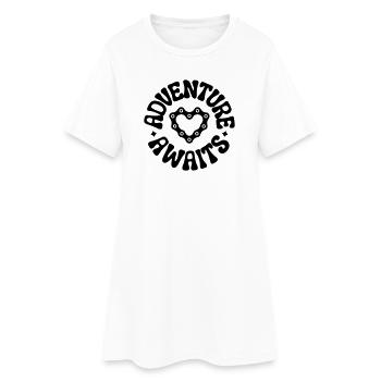 cycling - Women’s T-Shirt Dress - white - Front