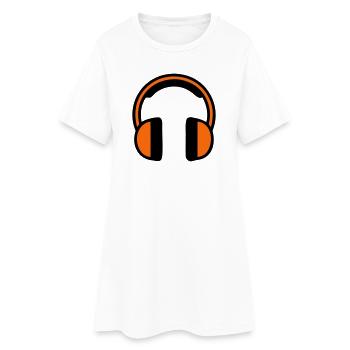 Chantier de construction d’écouteurs audiophones - Robe T-shirt Femme - blanc - Devant