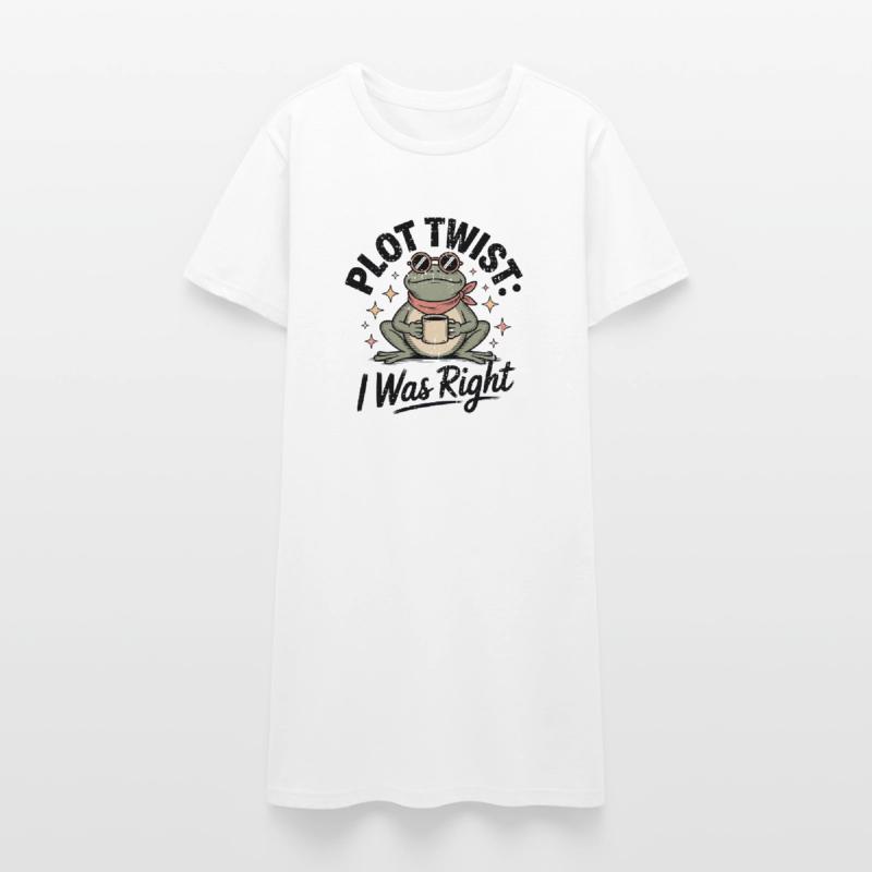 Plot Twist Frog : J’avais raison Robe T-shirt Femme