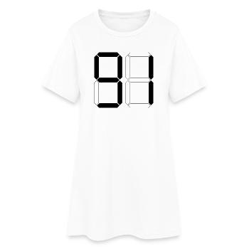NUMBER 91 Ninety-One Gift Digital - Women’s T-Shirt Dress - white - Front