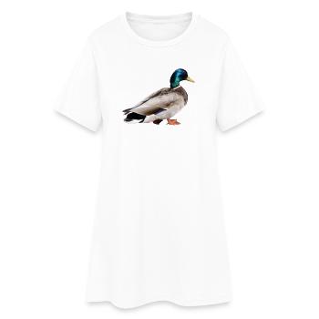 Mallard Male - Women’s T-Shirt Dress - white - Front