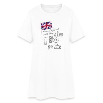 EXANGLIA - Women’s T-Shirt Dress - white - Front