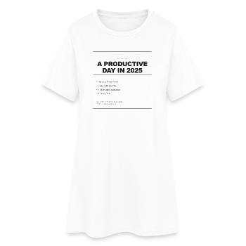 RECIPE FOR A PRODUCTIVE DAY - Women’s T-Shirt Dress - white - Front