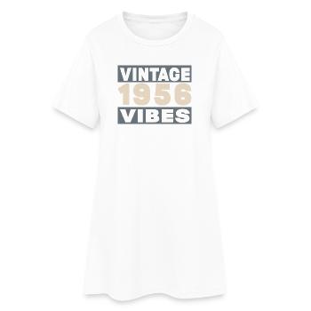Jubiläum 1956 – 70 Jahre - Frauen T-Shirt-Kleid - Weiß - Vorne