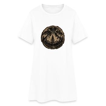Cercle de la Forêt au Clair de Lune - Robe T-shirt Femme - blanc - Devant
