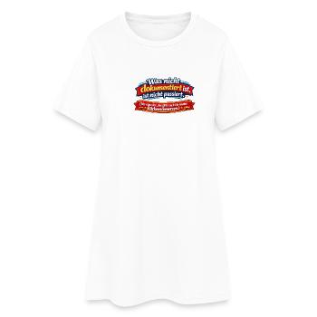 was nicht Documentiert ist ist nicht passiert  - Frauen T-Shirt-Kleid - Weiß - Vorne