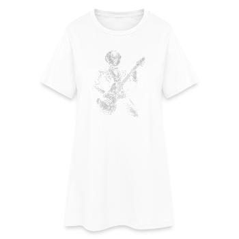 Martin Van Buren jouant de la guitare - Robe T-shirt Femme - blanc - Devant