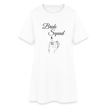 Edgy Bride Squad - Women’s T-Shirt Dress - white - Front