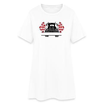 Brabant_Tractor_Custom_Edition - Frauen T-Shirt-Kleid - Weiß - Vorne