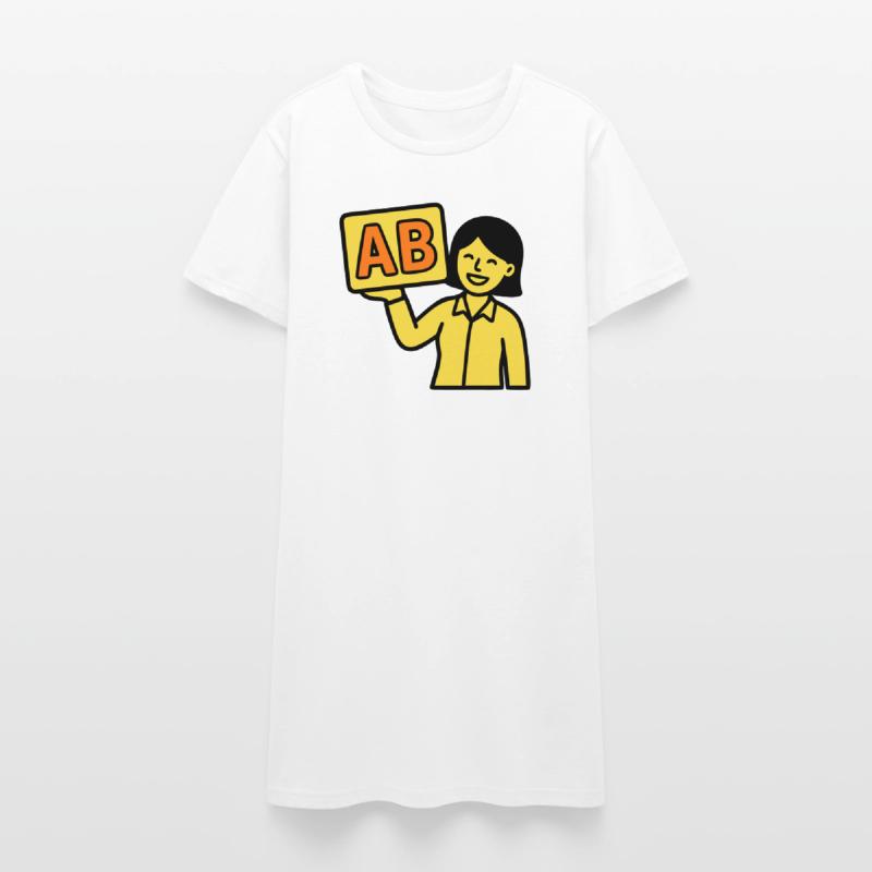 Enseignant à l’école primaire ABC Vector Robe T-shirt Femme