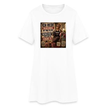Chaosmanagerin im Dauereinsatz - Frauen T-Shirt-Kleid - Weiß - Vorne