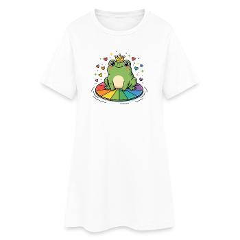 Pride Month LGBT – Schwule Prinzessin - Frauen T-Shirt-Kleid - Weiß - Vorne