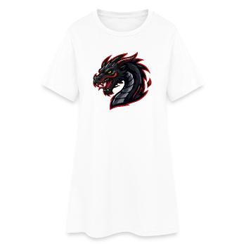 drache-esports - Frauen T-Shirt-Kleid - Weiß - Vorne