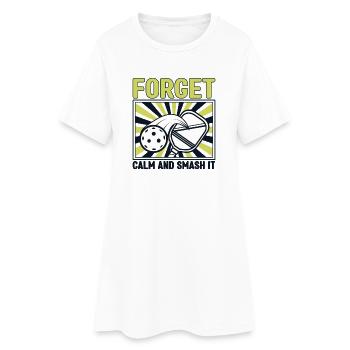 Oubliez le silence – dégagez ! - Robe T-shirt Femme - blanc - Devant
