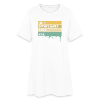 Job_Handwerker_Beruf_Betriebswirt - Frauen T-Shirt-Kleid - Weiß - Vorne