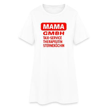Muttertag Mama Gmbh - Frauen T-Shirt-Kleid - Weiß - Vorne