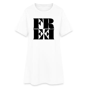 Libre - Robe T-shirt Femme - blanc - Devant