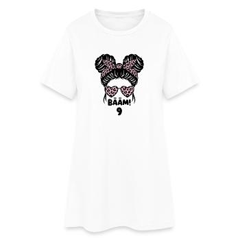 Neunter Geburtstag für ein Geburtstags Mädchen - Frauen T-Shirt-Kleid - Weiß - Vorne