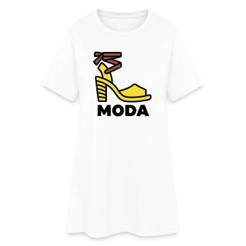 Chaussures à talons hauts Moda Italie Fashion Vacation - Robe T-shirt Femme - blanc - Devant
