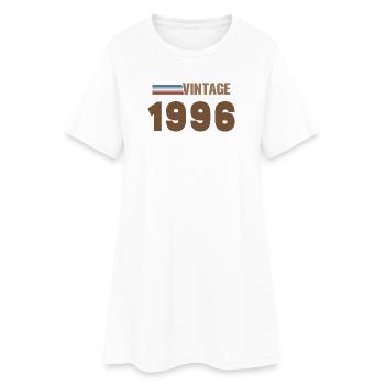 T-Shirt 30 Ans 1996 Script Manuscrit - Robe T-shirt Femme - blanc - Devant