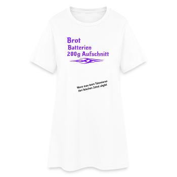 Tattoo falscher Zettel - Frauen T-Shirt-Kleid - Weiß - Vorne