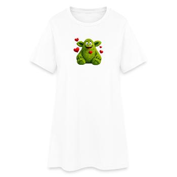 Monstre - Robe T-shirt Femme - blanc - Devant