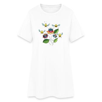 Insectes - Robe T-shirt Femme - blanc - Devant