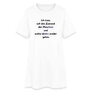 Instandhaltung T-Shirt Lustiges Geschenk Handwerk! - Frauen T-Shirt-Kleid - Weiß - Vorne